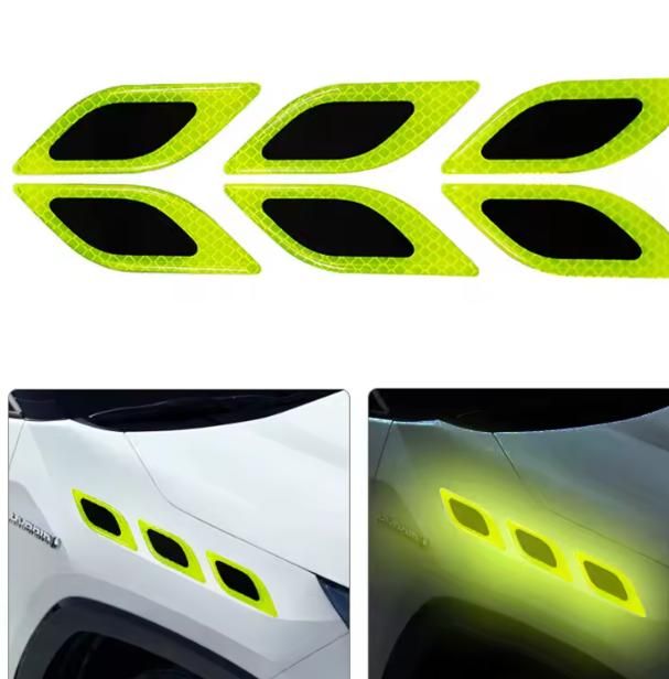 Carbon Fiber Graphic Car Reflective Sticker-Light